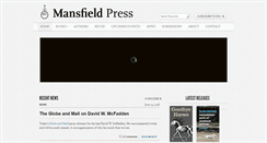 Desktop Screenshot of mansfieldpress.net